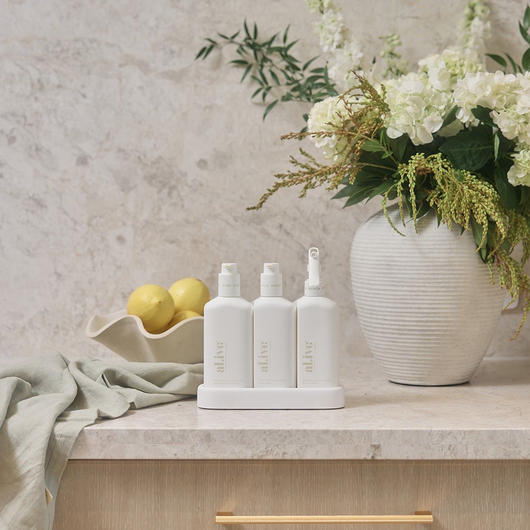 Lemon Myrtle & Honeydew White Kitchen Collection - al.ive body