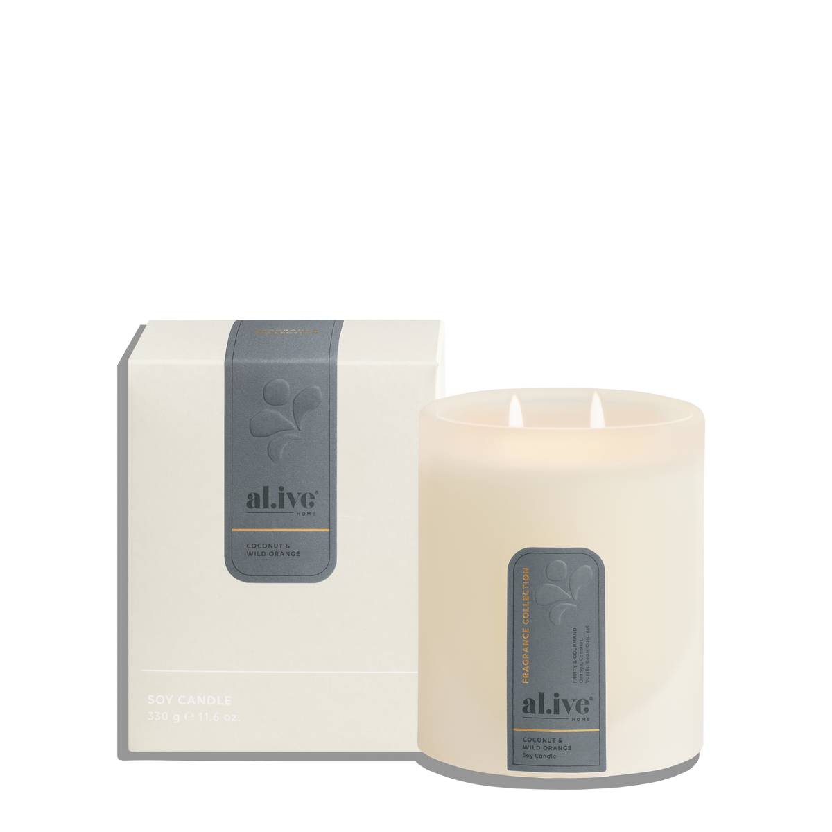 SOY CANDLE - COCONUT & WILD ORANGE