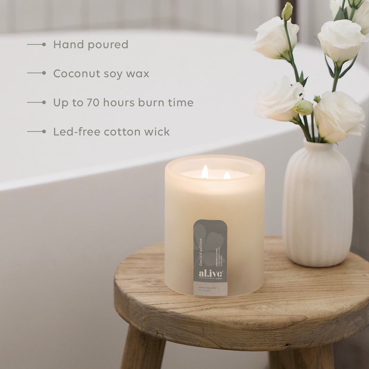 SOY CANDLE - IVORY BLOOM