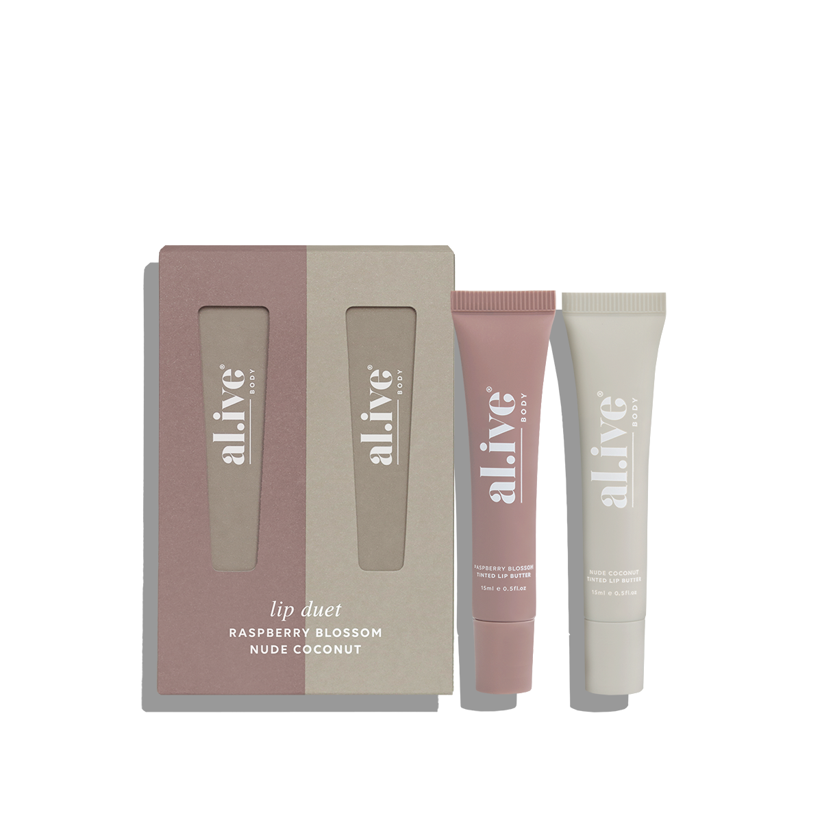 Lip Duet - Raspberry Blossom + Nude Coconut