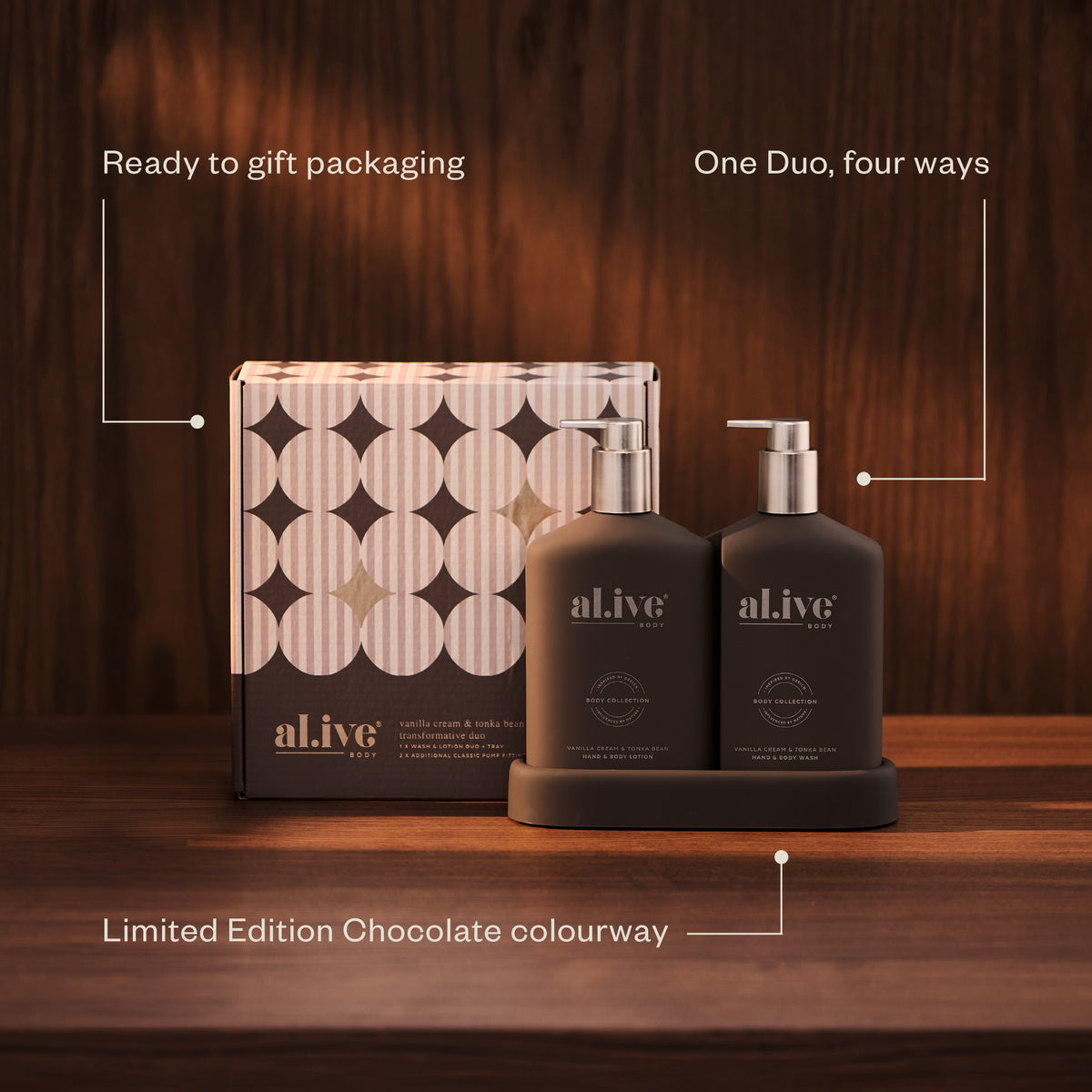 Transformative Bathroom Duo - Vanilla Cream & Tonka Bean