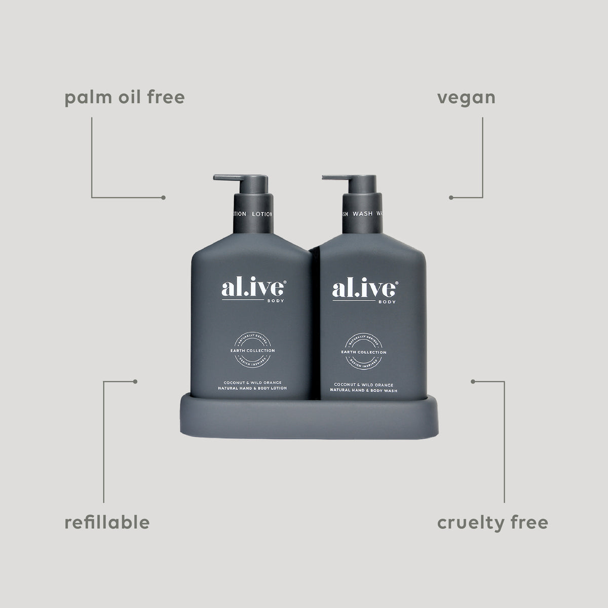 Bathroom Duo Wash + Lotion - Coconut & Wild Orange