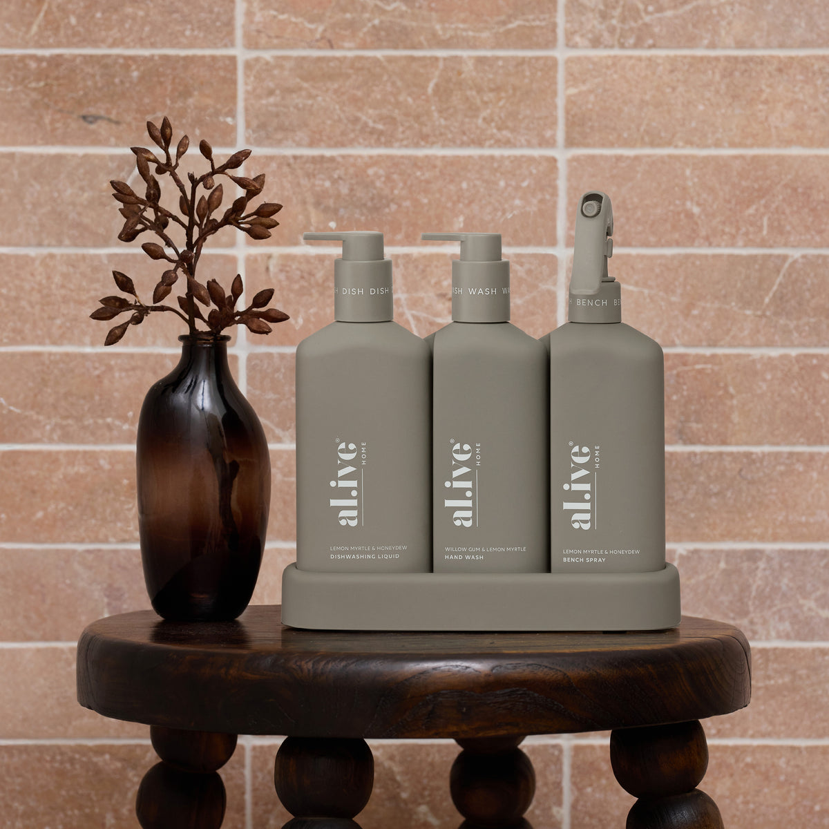 KITCHEN TRIO -WILLOW GUM & LEMON MYRTLE + LEMON MYRTLE & HONEYDEW
