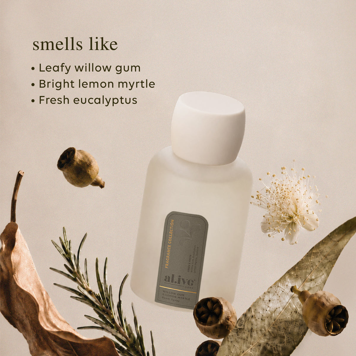 ROOM SPRAY - WILLOW GUM & LEMON MYRTLE