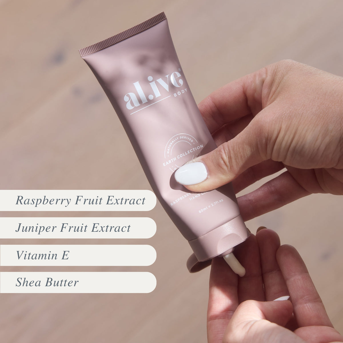 HAND CREAM - RASPBERRY BLOSSOM & JUNIPER - al.ive body