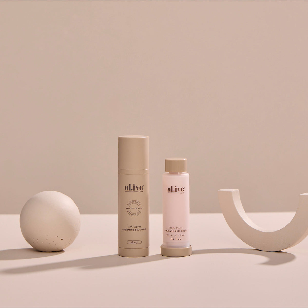 LIGHT BURST, HYDRATING GEL CREAM REFILL - al.ive body