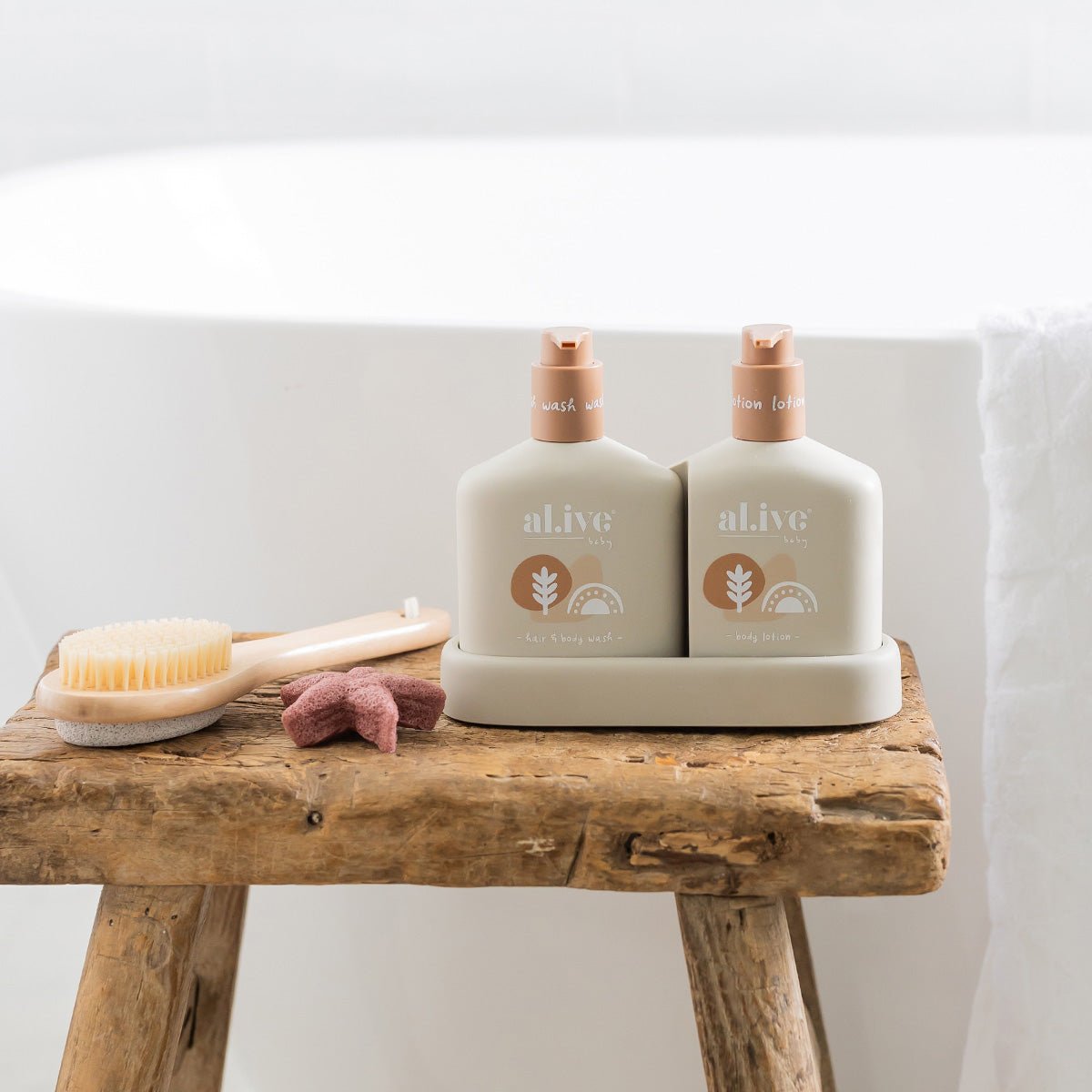 BABY HAIR & BODY DUO - CALMING OATMEAL - al.ive body