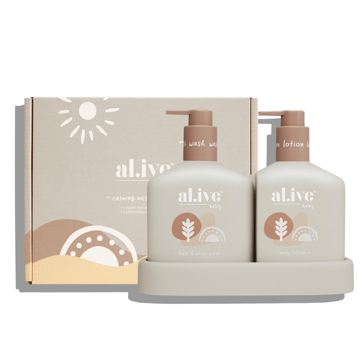 BABY HAIR & BODY DUO - CALMING OATMEAL - al.ive body