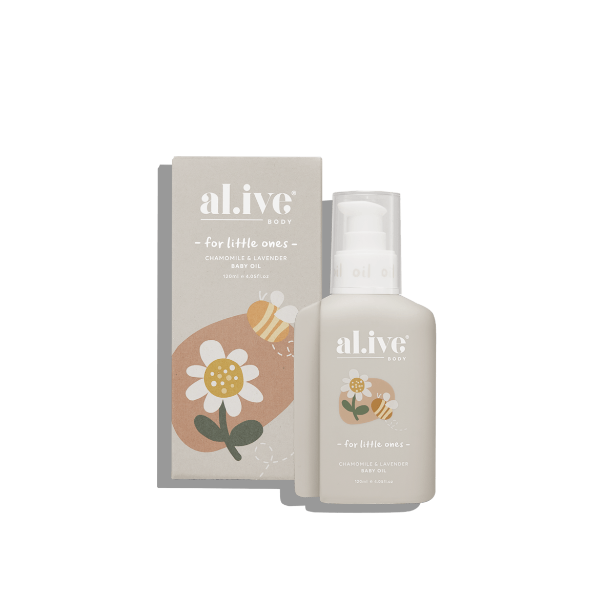 CHAMOMILE & LAVENDER BABY OIL - al.ive body