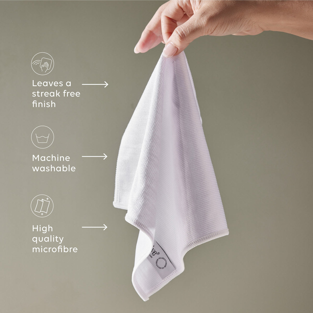GLASS & WINDOW MICROFIBRE CLOTH - al.ive body