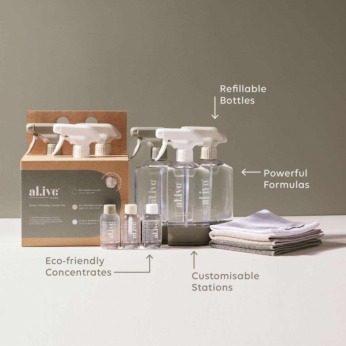 HOME CLEANING STARTER KIT - al.ive body