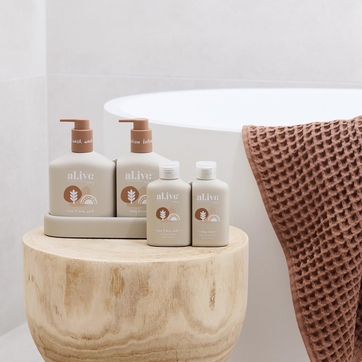 LITTLE TRAVELLER - WASH & LOTION TRAVEL SET - al.ive body