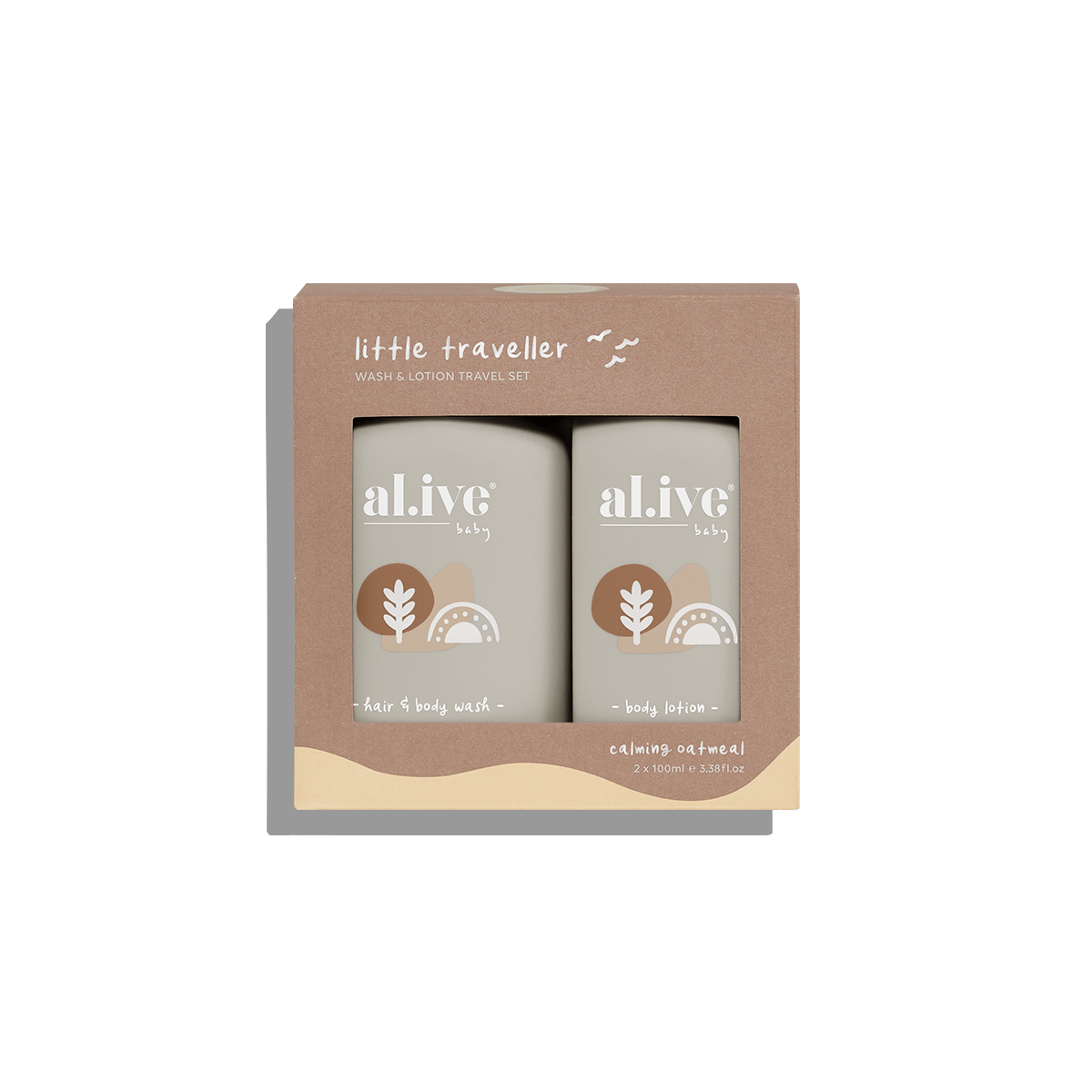 LITTLE TRAVELLER - WASH & LOTION TRAVEL SET - al.ive body