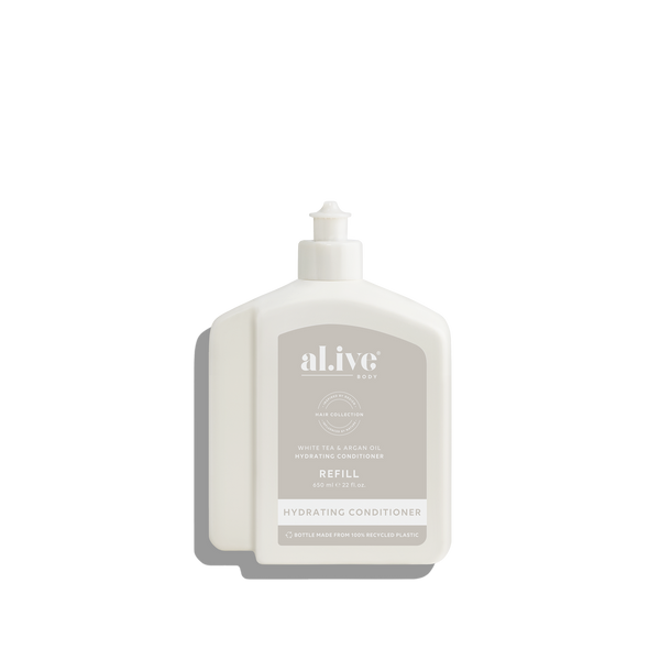 650ML CONDITIONER REFILL- WHITE TEA & ARGAN OIL