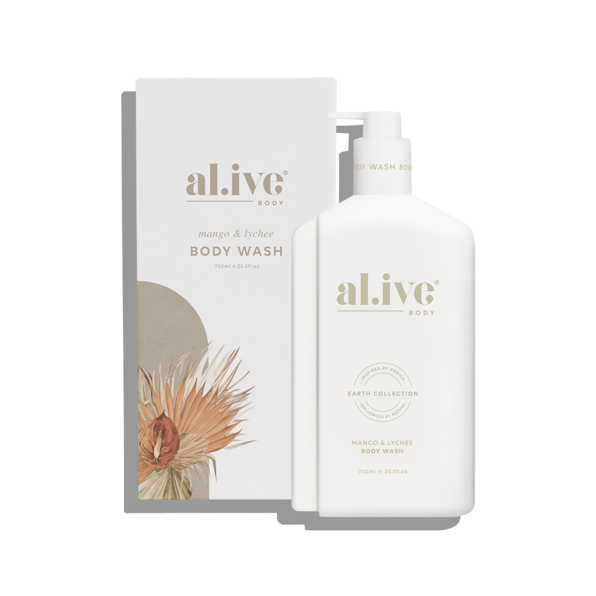 750ML BODY WASH - MANGO & LYCHEE - al.ive body