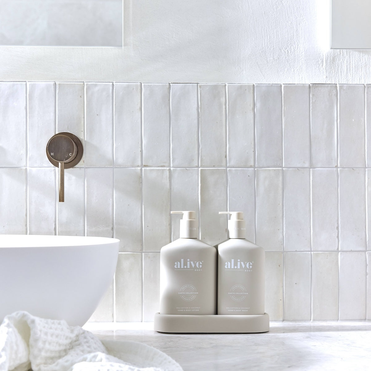 Bathroom Duo Wash + Lotion - Sea Cotton & Coconut