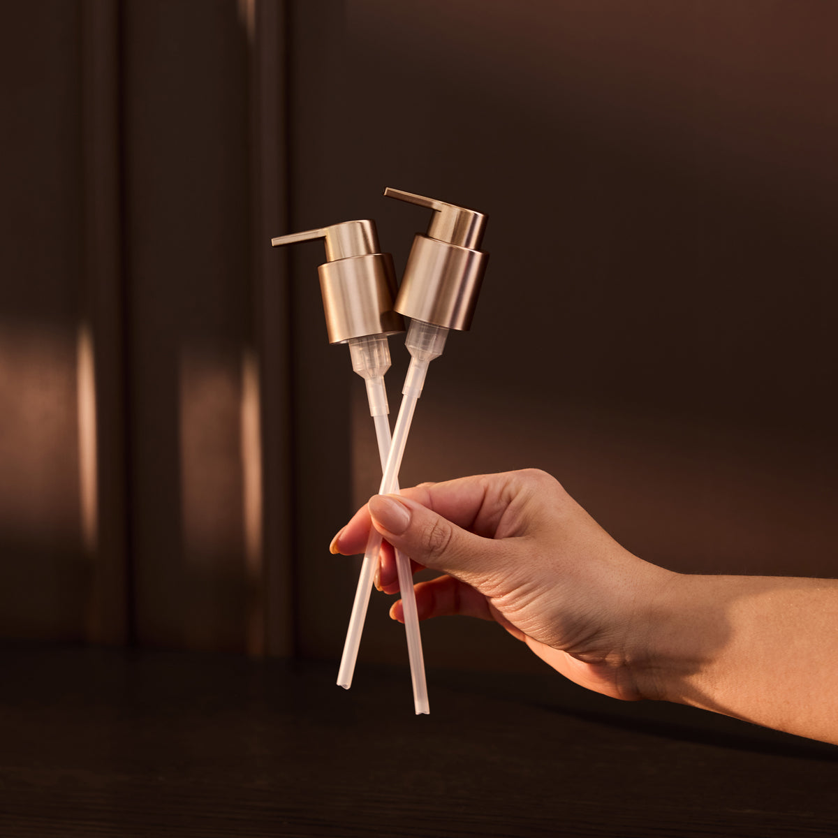 Bathroom Duo Pumps - Bronze Edition