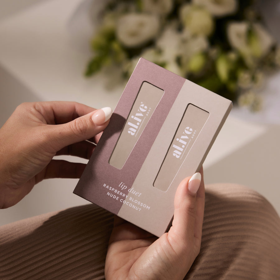 Lip Duet - Raspberry Blossom + Nude Coconut