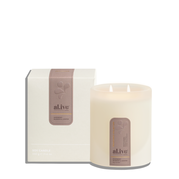 SOY CANDLE - RASPBERRY BLOSSOM & JUNIPER