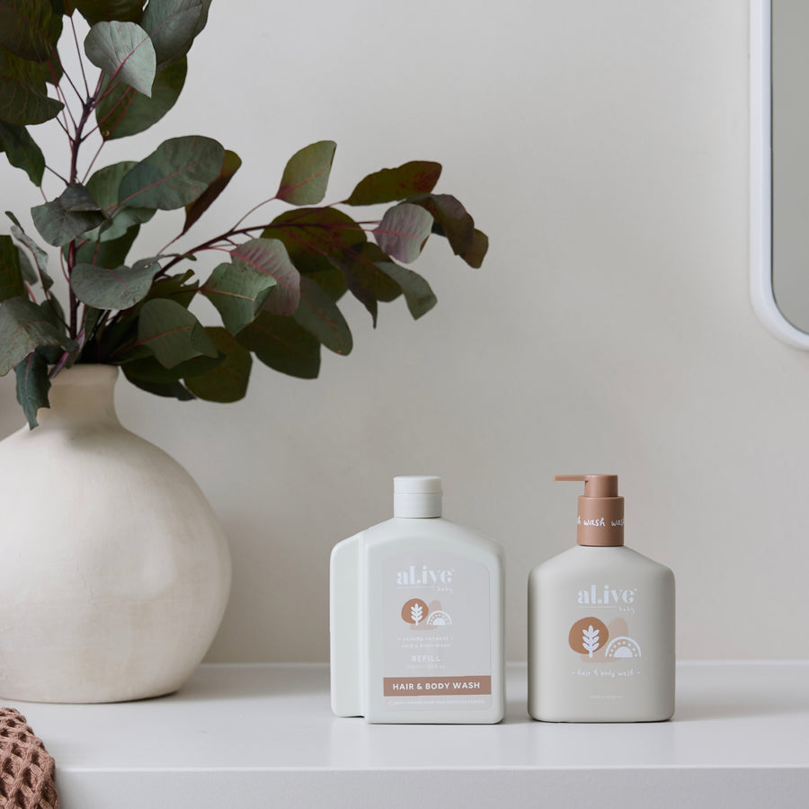 650ML BABY WASH REFILL - CALMING OATMEAL