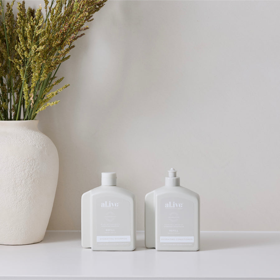 650ML CONDITIONER REFILL- WHITE TEA & ARGAN OIL