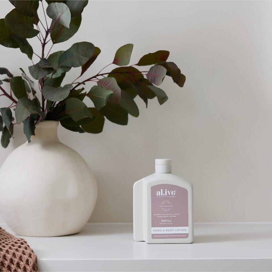 650ML LOTION REFILL - RASPBERRY BLOSSOM & JUNIPER