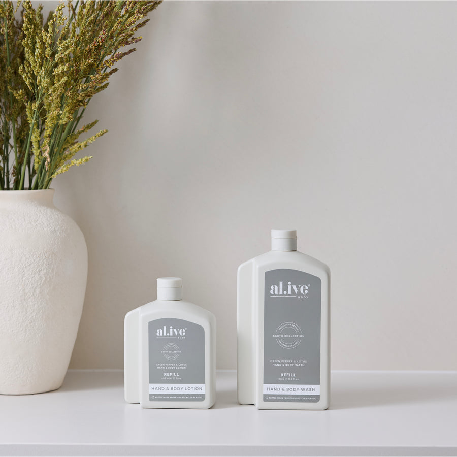 650ML LOTION REFILL - GREEN PEPPER & LOTUS