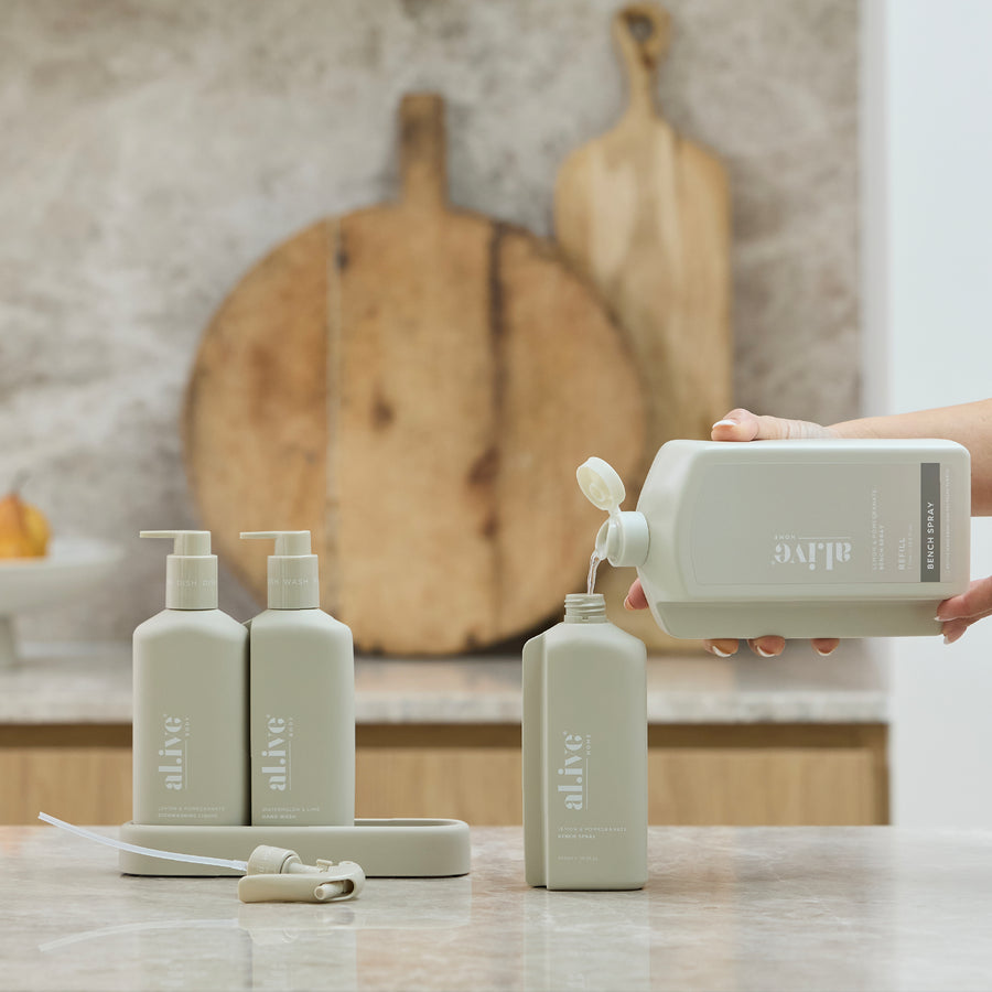 1 L BENCH SPRAY REFILL - LEMON & POMEGRANATE