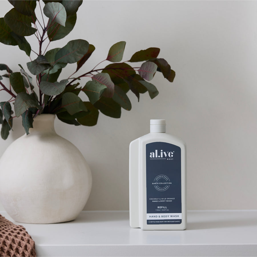 1 L WASH REFILL - COCONUT & WILD ORANGE