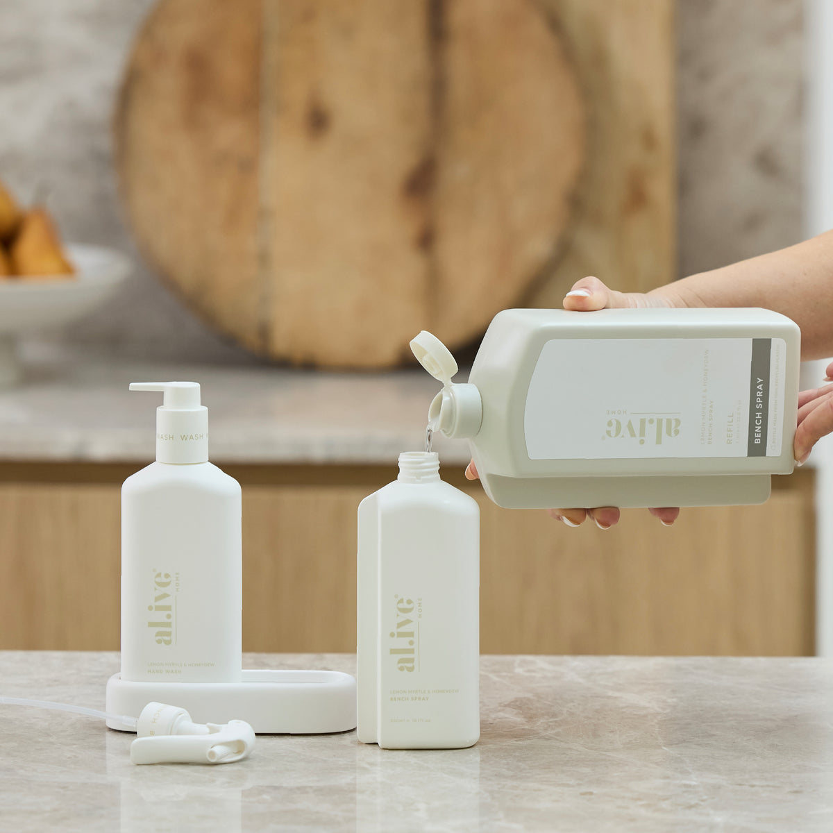 1 L BENCH SPRAY REFILL - LEMON MYRTLE & HONEYDEW