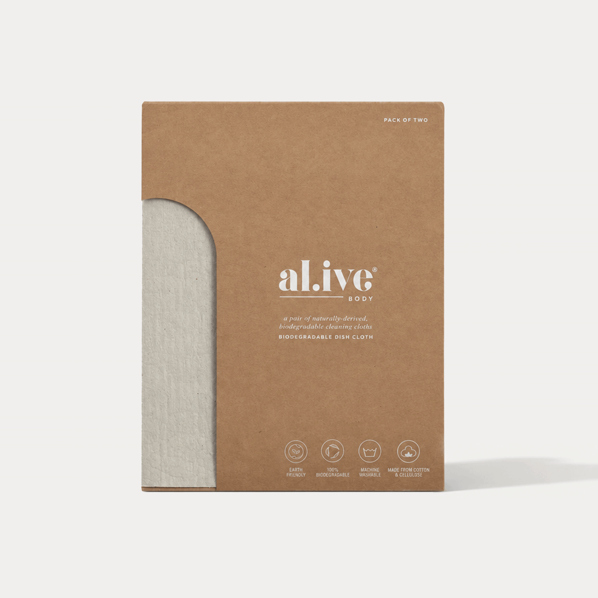 BIODEGRADABLE DISH CLOTH - PACK OF 2