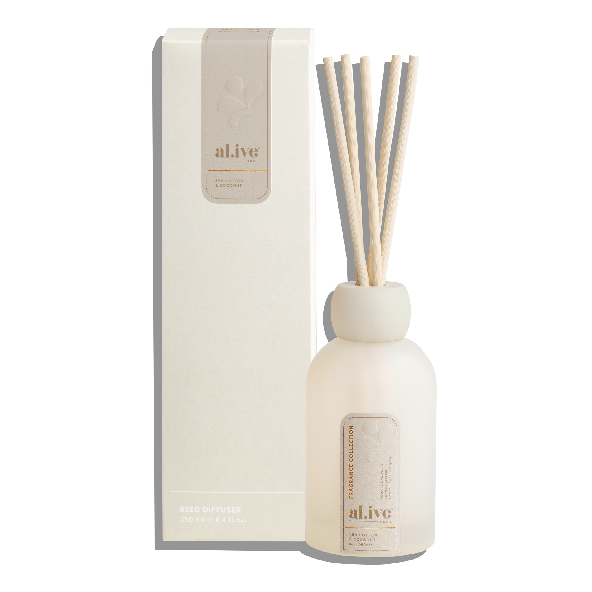 REED DIFFUSER - SEA COTTON & COCONUT – al.ive body