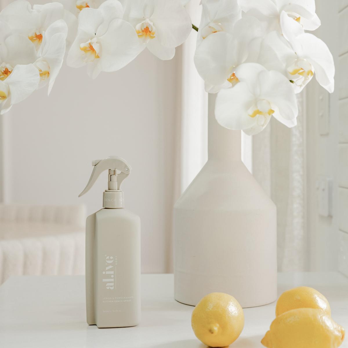 KITCHEN BENCH SPRAY - LEMON & POMEGRANATE