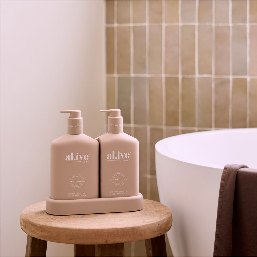 Bathroom Duo Wash + Lotion - Apricot & Sweet Fig