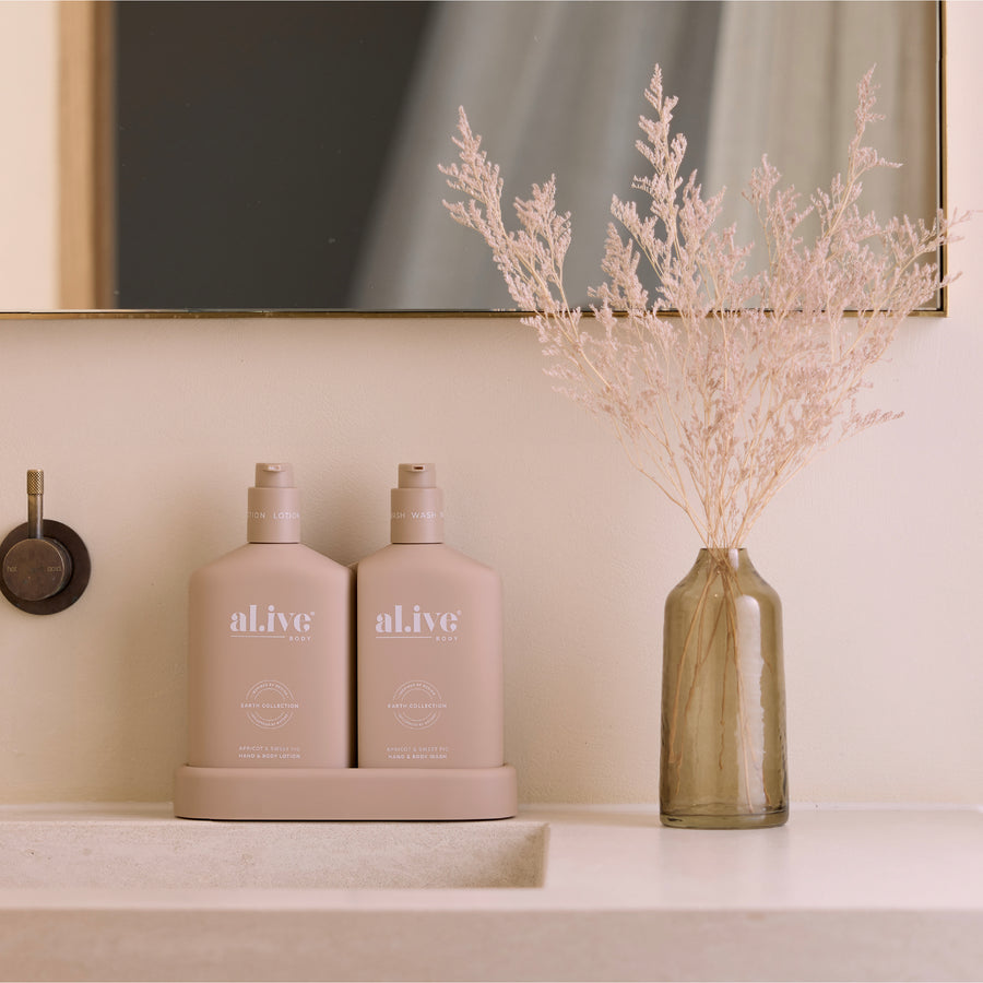 Bathroom Duo Wash + Lotion - Apricot & Sweet Fig