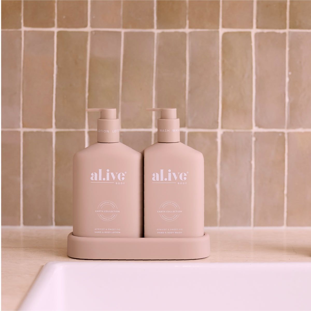 Bathroom Duo Wash + Lotion - Apricot & Sweet Fig