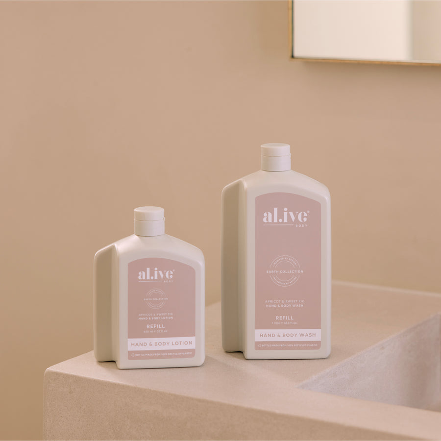1 L WASH REFILL - APRICOT & SWEET FIG