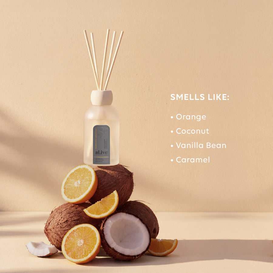 REED DIFFUSER - COCONUT & WILD ORANGE