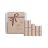 Set of 'al ive' skincare products with a decorative box on a white background