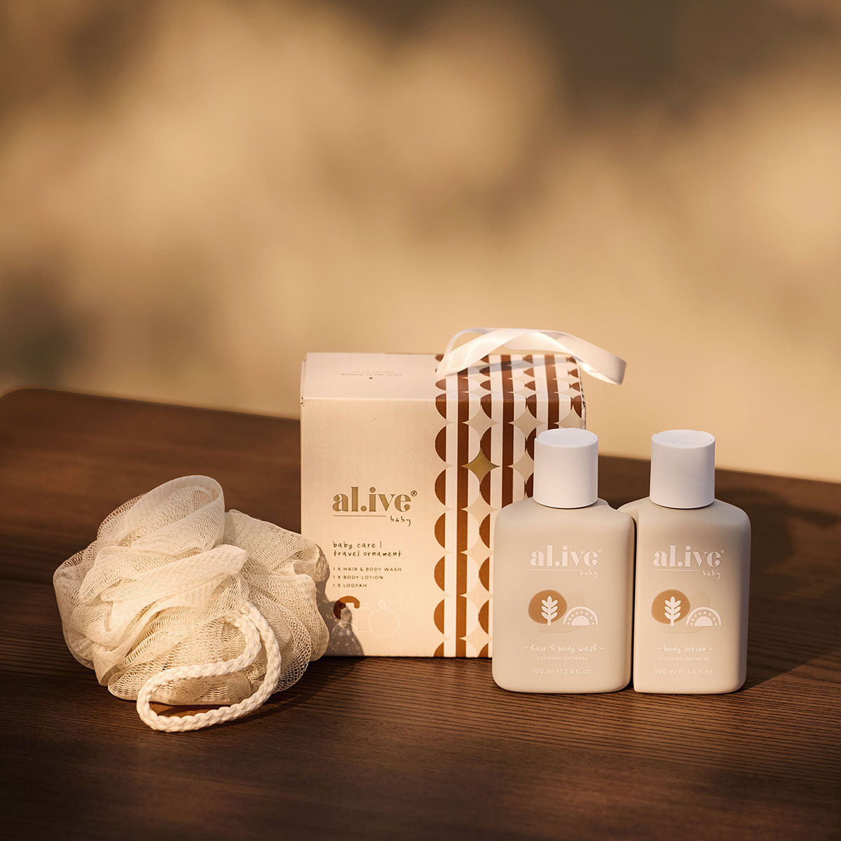 Baby Travel Ornament - Calming Oatmeal