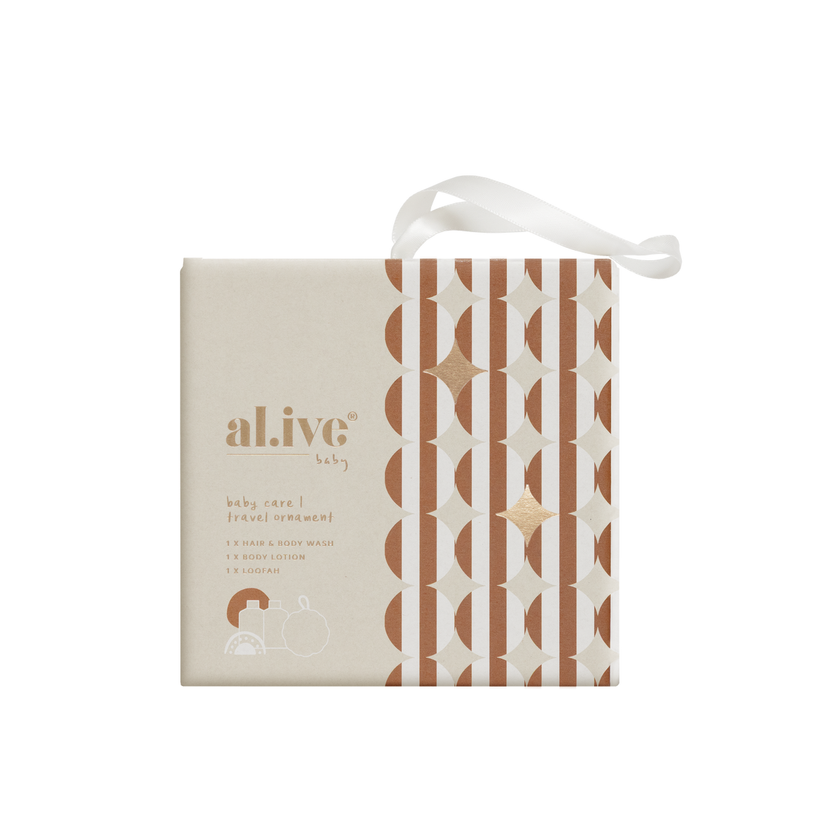 Baby Travel Ornament - Calming Oatmeal