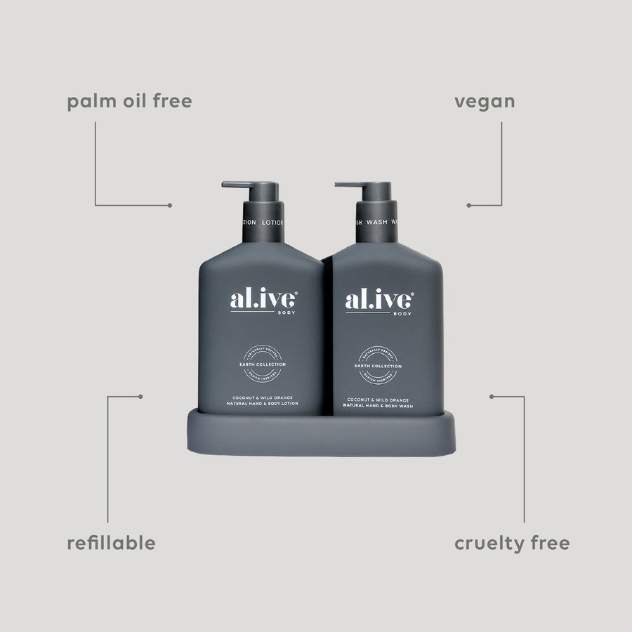 Bathroom Duo Wash + Lotion - Coconut & Wild Orange