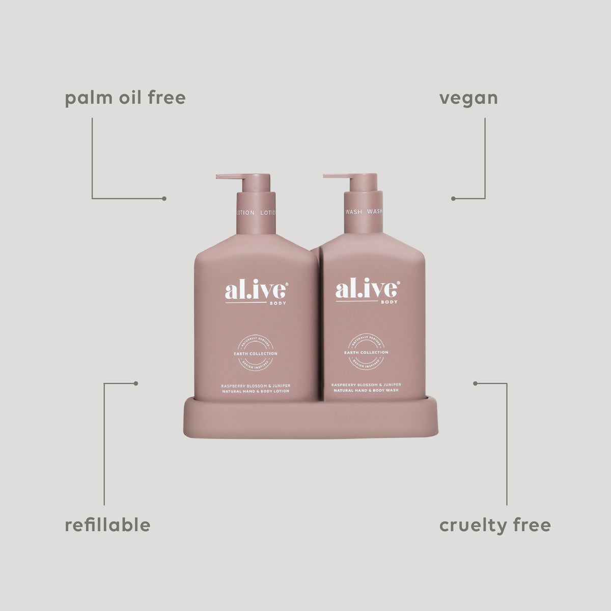 Bathroom Duo Wash + Lotion - Raspberry Blossom & Juniper