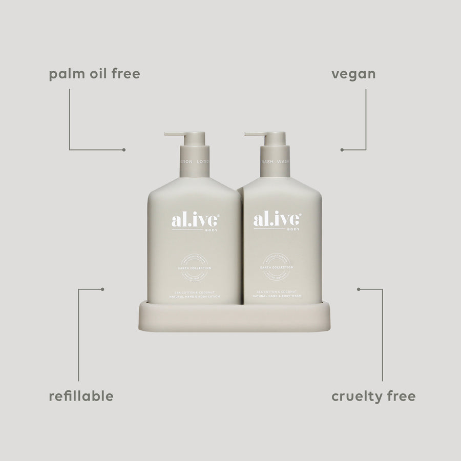 Bathroom Duo Wash + Lotion - Sea Cotton & Coconut