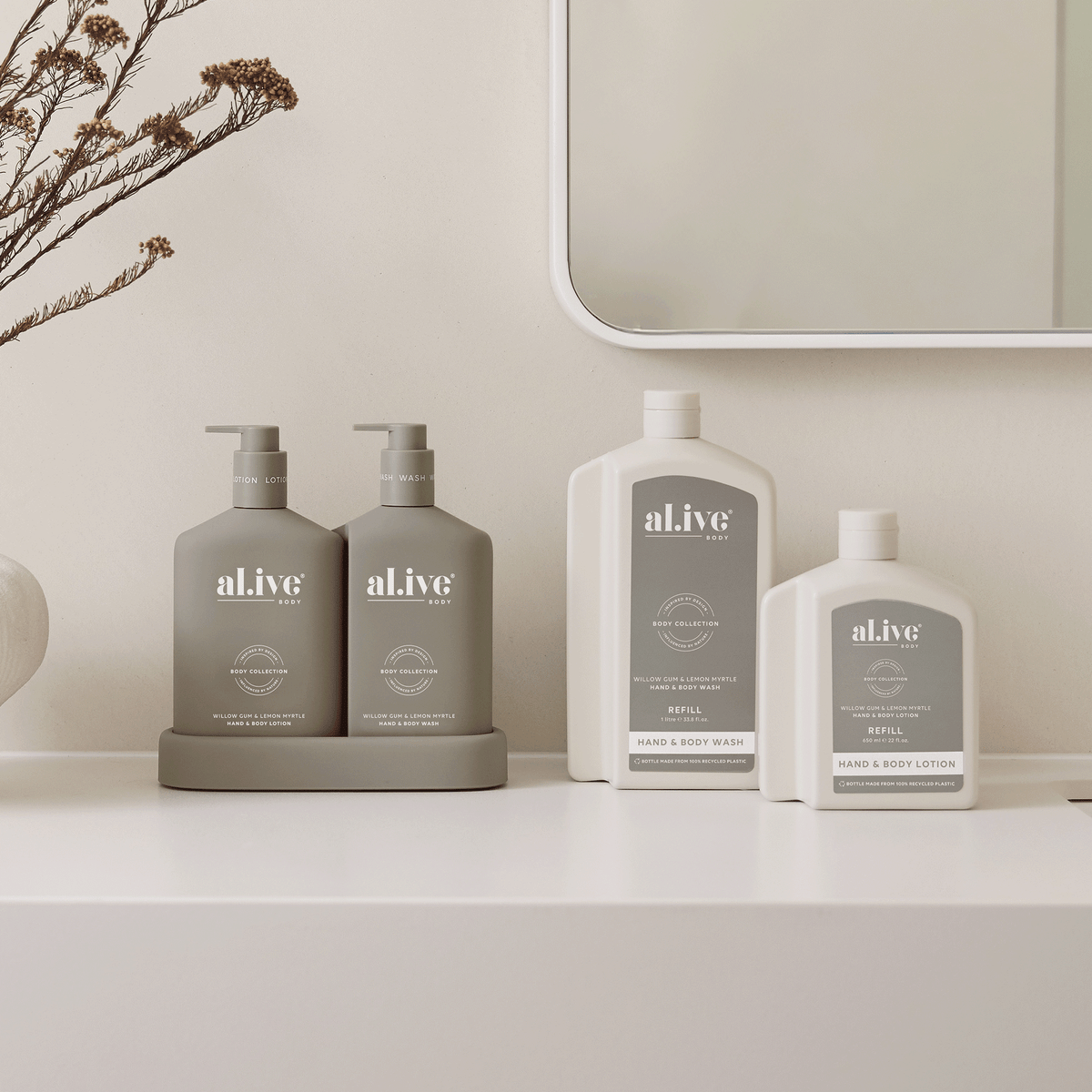 Hand & Body Wash and Lotion Refill Bundle