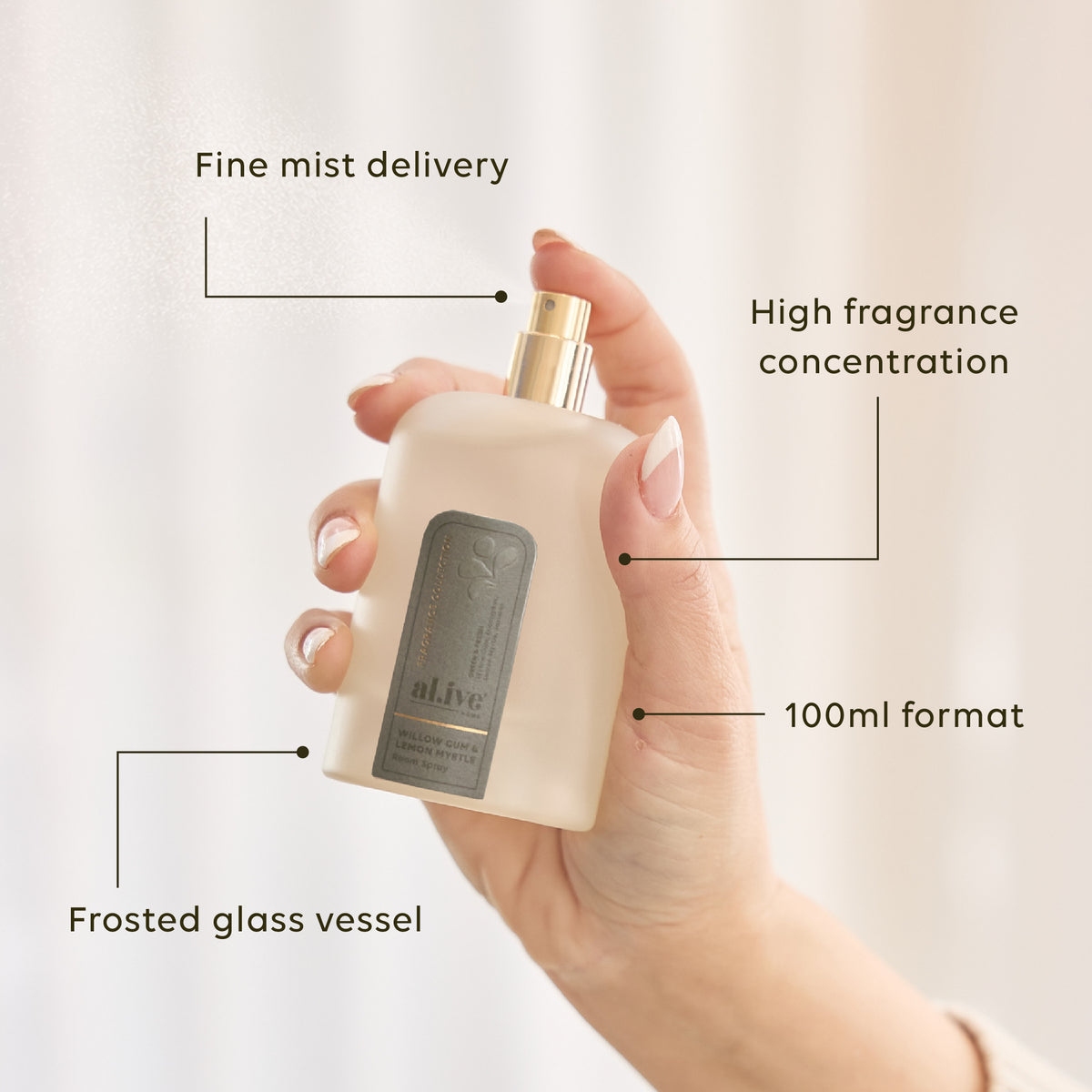 ROOM SPRAY - WILLOW GUM & LEMON MYRTLE
