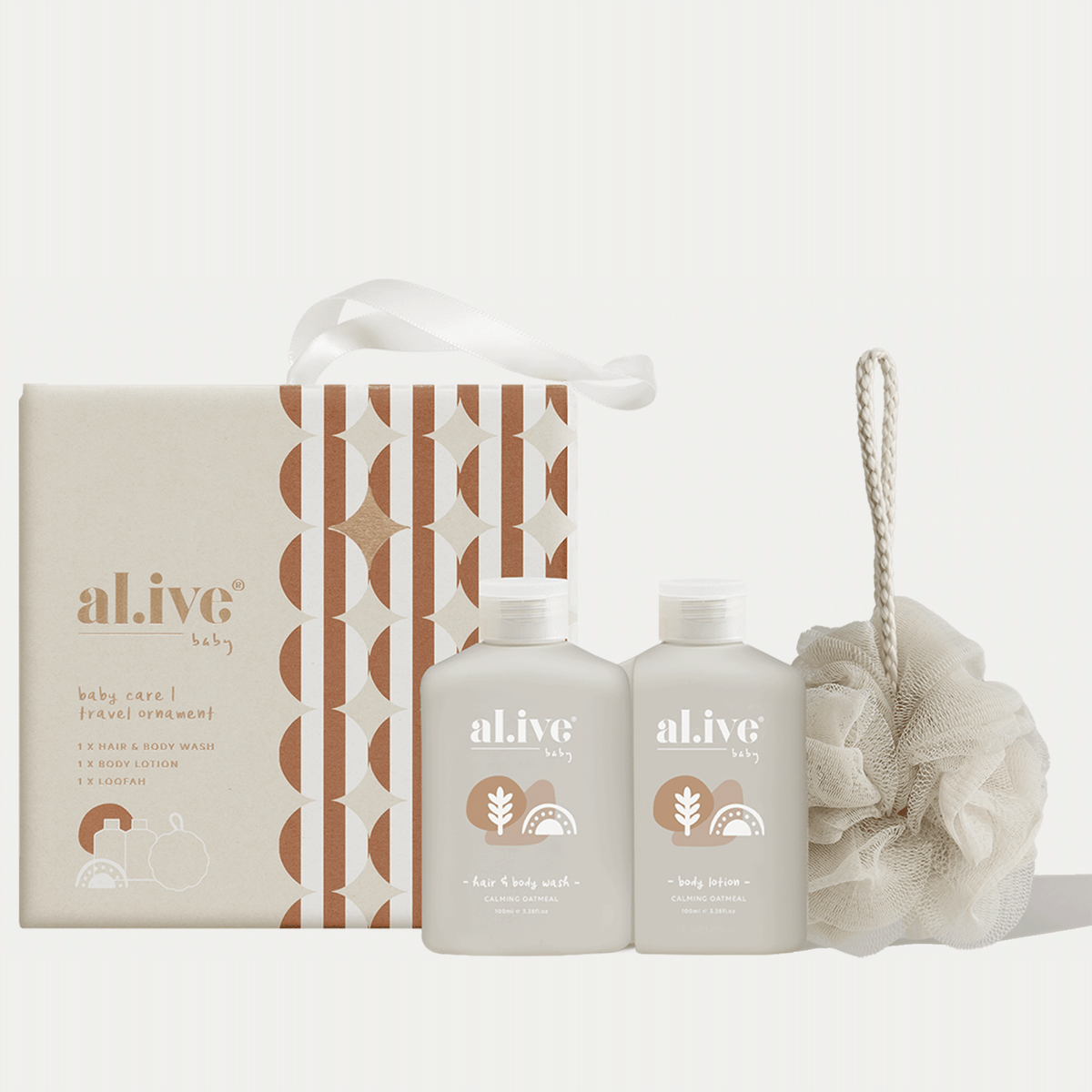 Baby Travel Ornament - Calming Oatmeal