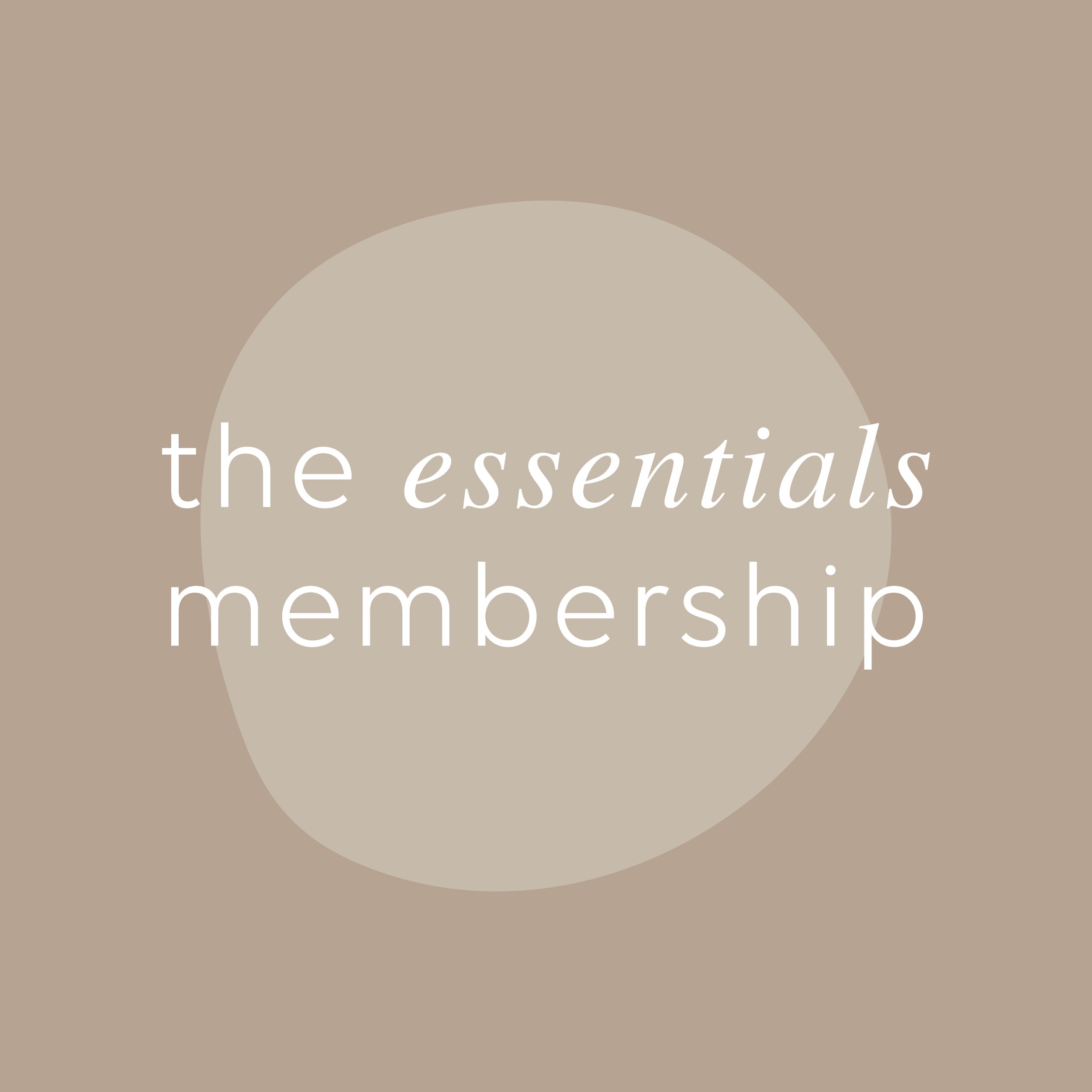 ESSENTIALS MEMBERSHIP - al.ive body