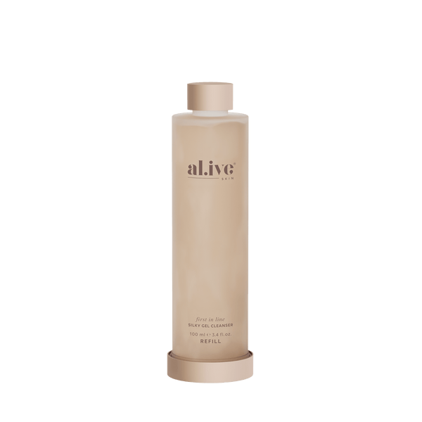 FIRST IN LINE, SILKY GEL CLEANSER REFILL - al.ive body