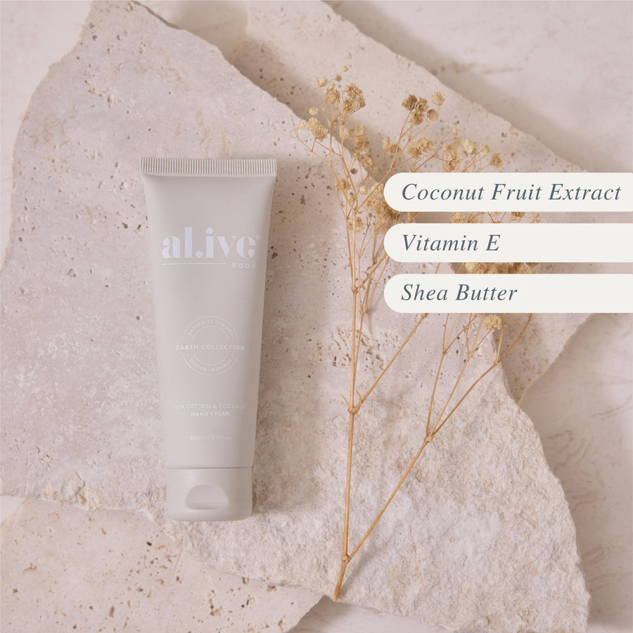 HAND CREAM - SEA COTTON & COCONUT - al.ive body